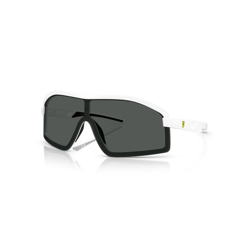 Scuderia Ferrari Men's Irregular Frame White Injected Sunglasses - FZ6010U