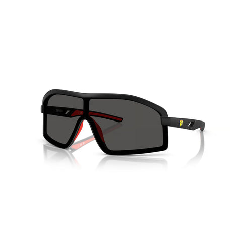 Scuderia Ferrari Men's Irregular Frame Black Injected Sunglasses - FZ6010U