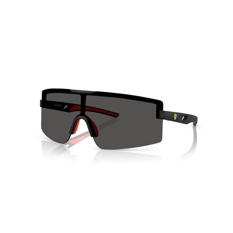 Scuderia Ferrari Men's Rectangle Frame Black Injected Sunglasses - FZ6008U