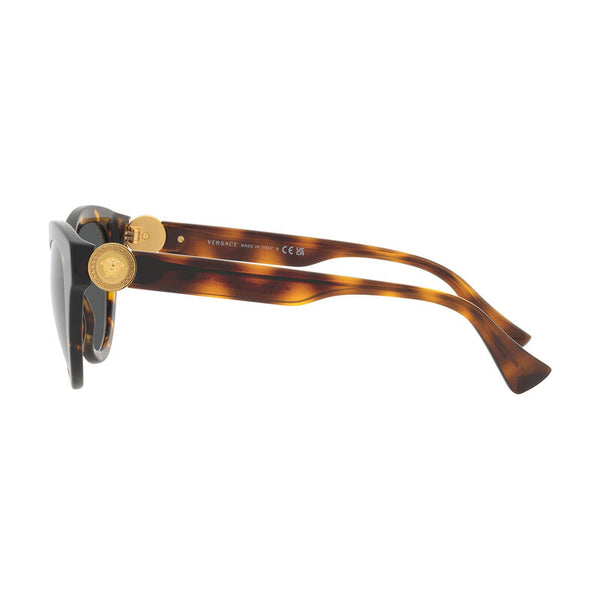 Versace Women's Butterfly Frame Brown Acetate Sunglasses - VE4435F
