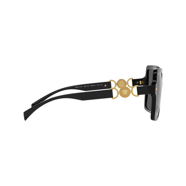 Versace Women's Square Frame Black Acetate Sunglasses - VE4441F
