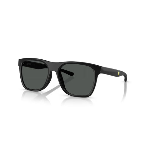 Scuderia Ferrari Unisex's Square Frame Black Injected Sunglasses - FZ6013D