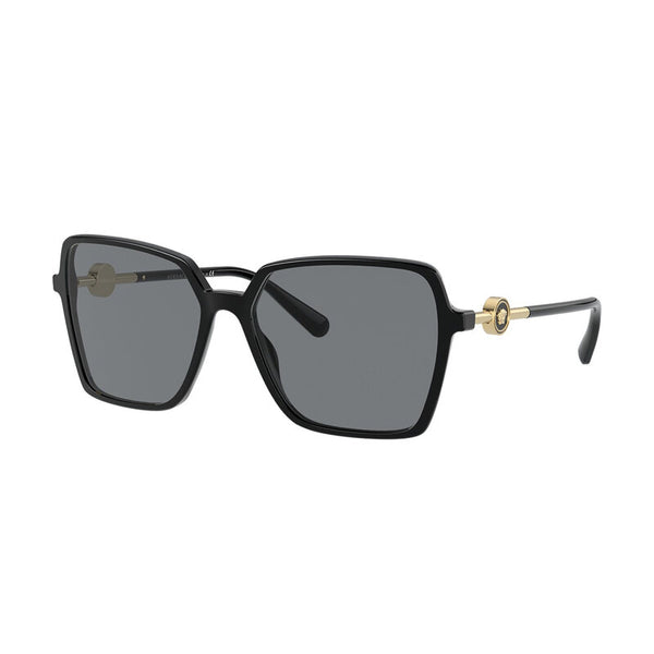 Versace Women's Square Frame Black Acetate Sunglasses - VE4396F