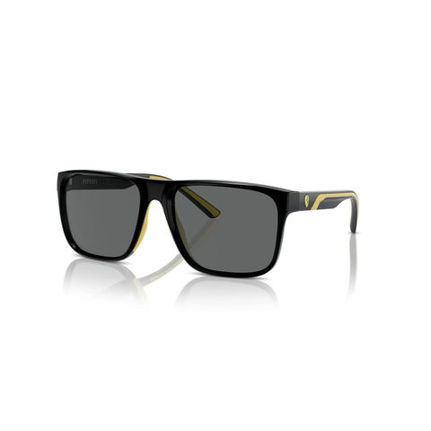 Scuderia Ferrari Men's Square Frame Black Injected Sunglasses - FZ6002U