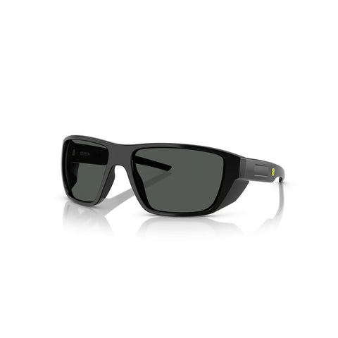 Scuderia Ferrari Men's Rectangle Frame Black Injected Sunglasses - FZ6012U