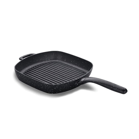Korkmaz Gusto Volkanit Non-Stick Grill Pan - 28x28cm, Free From PFOA, Cadmium, and Lead, Made in Turkey