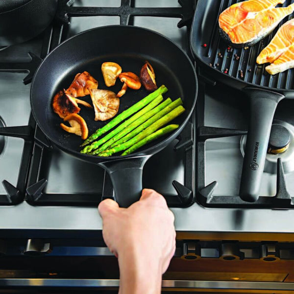 Korkmaz Gusto Volkanit Non-Stick Double Handle Grill Pan - 35x25cm, Free From PFOA, Cadmium, and Lead, Made in Turkey