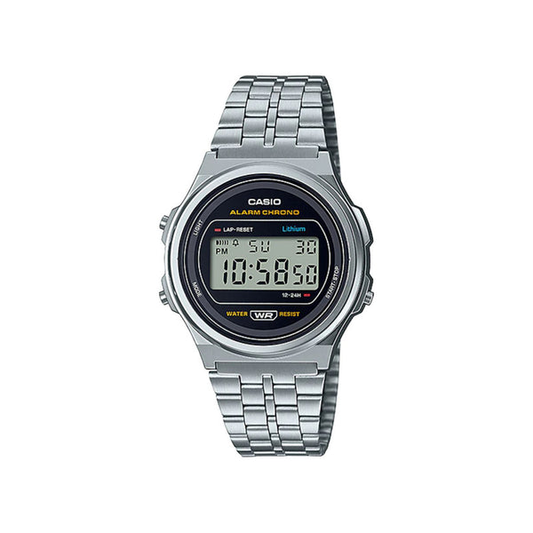 Casio Women's Digital A171WE-1ADF Stainless Steel Band Casual Watch