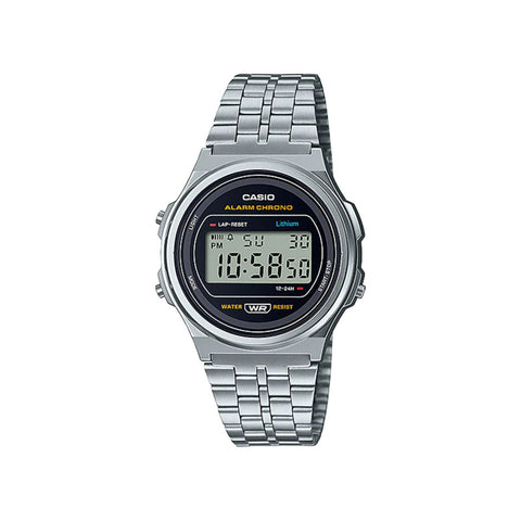 Casio Women's Digital A171WE-1ADF Stainless Steel Band Casual Watch