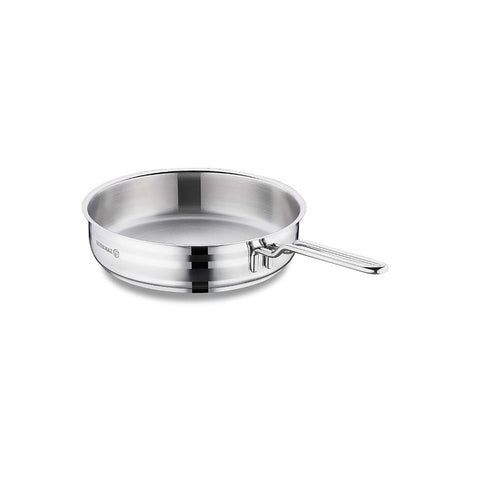 Korkmaz Astra2 Stainless Steel Frying Pan - 20x5cm, Induction Compatible, Made In Turkey