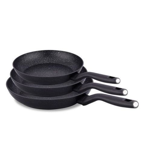 Korkmaz Nora Non-Stick Frying Pan Set - 3 Piece, Free from PFOA, Cadmium, or Lead, Made in Turkey