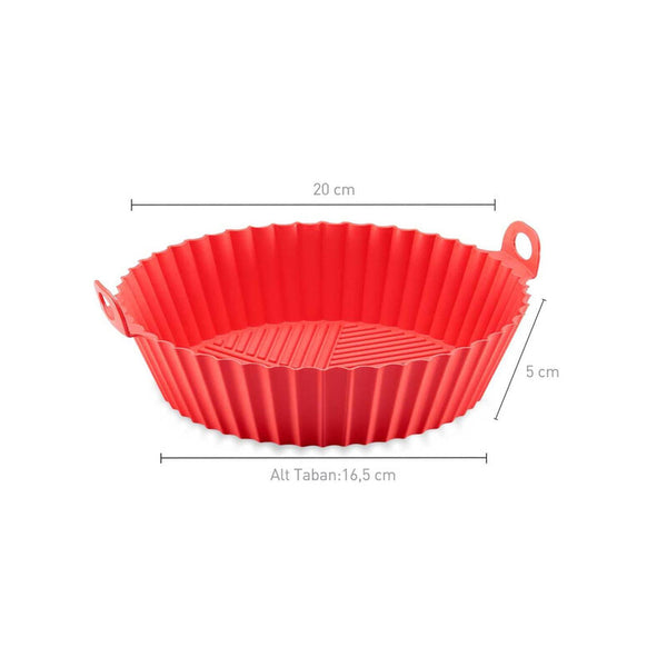 Korkmaz Silicone Bowl Basket for Air Fryer - Made in Turkey