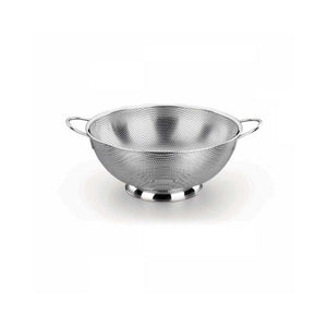 Korkmaz 316 Stainless Steel Colander, Strainer with Riveted and Heat Resistant Handles 28.5cm (A648-01)