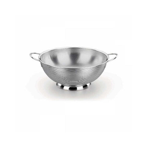 Korkmaz 316 Stainless Steel Colander, Strainer with Riveted and Heat Resistant Handles 31.5cm (A648-02)