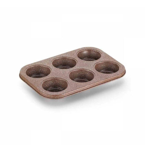 Korkmaz Muffy Non-Stick 6 Cups Standard Muffin Pan - Muffin Mold, Made in Turkey