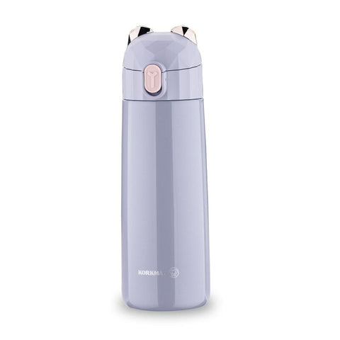 Korkmaz Bambino Plus Stainless Steel Insulated Water Bottle - BPA-Free Kids Tumblers, Made in Turkey