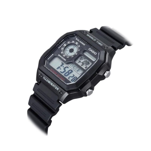 Casio Men's Digital AE-1200WH-1AV Balck Resin Band Sport Watch