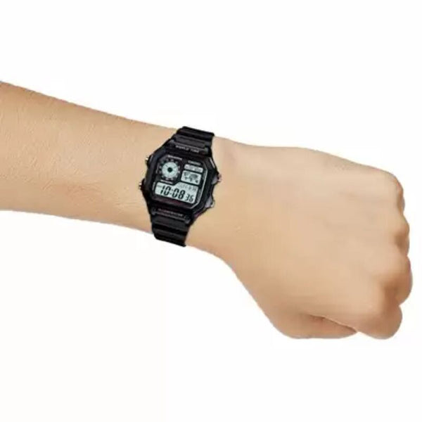 Casio Men's Digital AE-1200WH-1AV Balck Resin Band Sport Watch