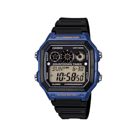 Casio AE-1300WH-2AV Men’s Digital Watch with Black Resin Band