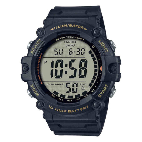 Casio Men's Digital Watch AE-1500WHX-1A Black Resin Strap Watch for Men