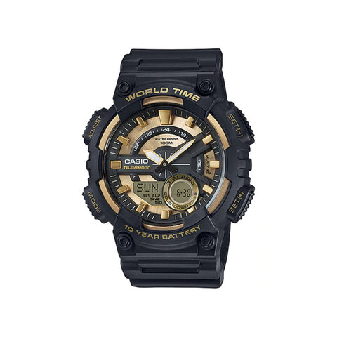 Casio Men Digital Watch AEQ-110BW-9A Black Resin Strap