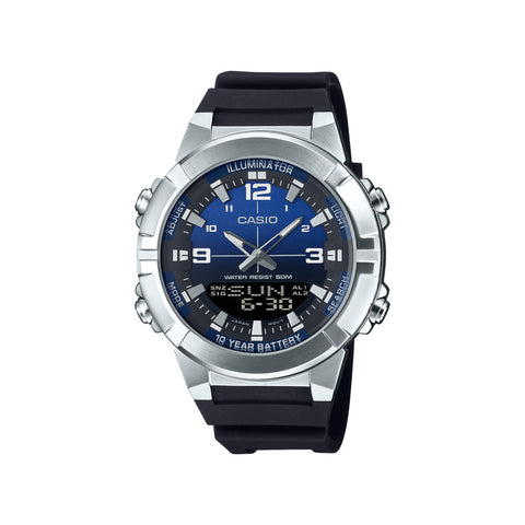 Casio AMW-870A-2AV Men Analog-Digital Watch Black Resin Strap