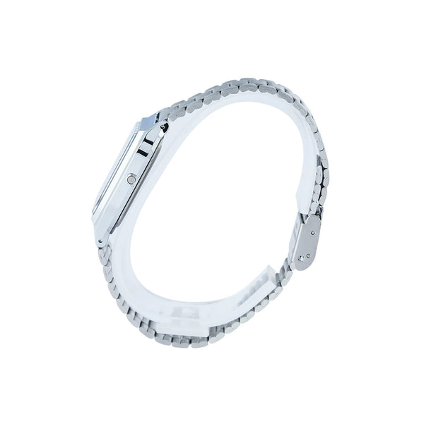 Casio Vintage Women's Analog-Digital Watch AQ-230A-2A1MQYDF Silver Stainless Steel Strap