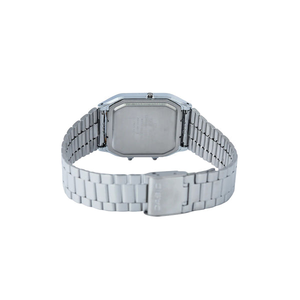 Casio Vintage Women's Analog-Digital Watch AQ-230A-2A1MQYDF Silver Stainless Steel Strap