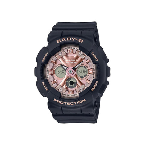Casio Baby-G Women Analog Digital Watch BA-130-1A4 Black Resin Strap Sport Watch