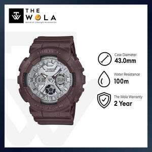 Casio Baby-G Women's Analog Digital Watch BA-130SW-5A Brown Resin Band Women Sports Watch