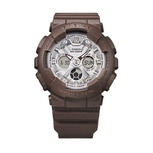 Casio Baby-G Women's Analog Digital Watch BA-130SW-5A Brown Resin Band Women Sports Watch