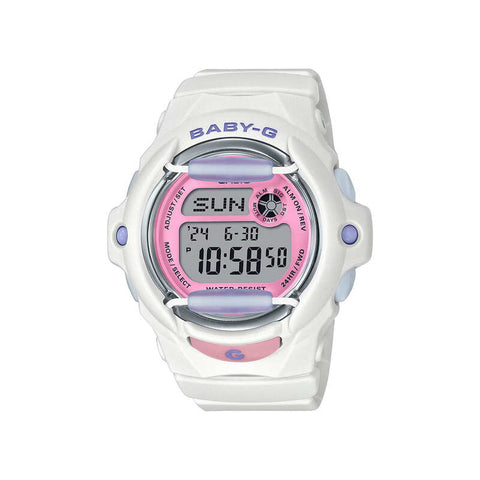 Casio Baby-G BG-169PB-7 Playful Beach Series Women's Sport Watch with White Resin Band