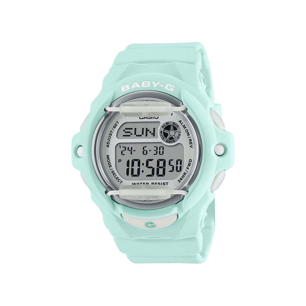 Casio Baby-G BG-169U-3 Women's Digital Sport Watch with Green Resin Band