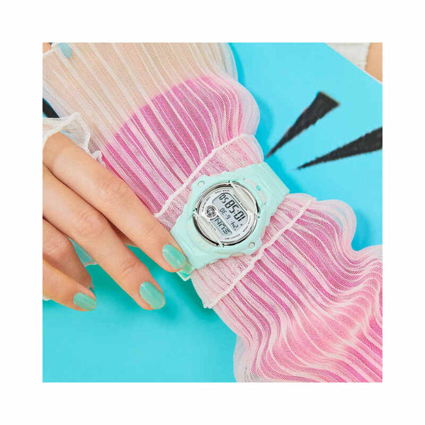 Casio Baby-G BG-169U-3 Women's Digital Sport Watch with Green Resin Band