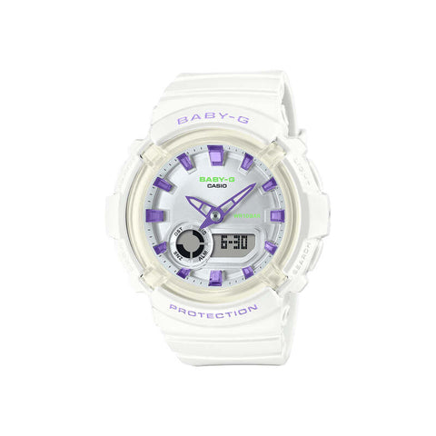 Casio Baby-G Women Analog-Digital Watch BGA-280DN-7A White Resin Strap