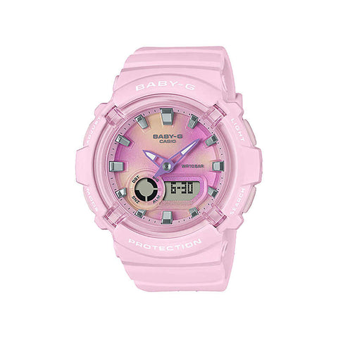 Casio Baby-G BGA-280TD-4A Women Analog-Digital Watch with Pink Resin Band