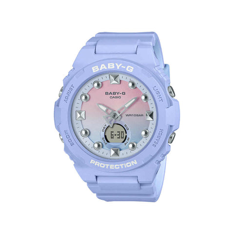 Casio Baby-G BGA-320-2A1 Women Analog-Digital Watch Blue Resin Strap