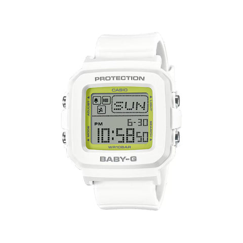 Casio Baby-G + Plus 30th Anniversary Women Digital Watch BGD-10K-7 White Resin Strap & Watch Case Holder