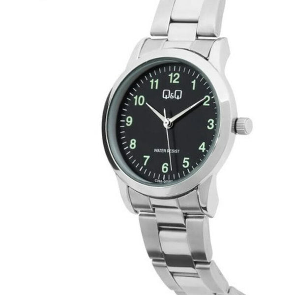 Q&Q Watch by Citizen C09A-005PY Women Analog Watch with Silver Stainless Steel Strap