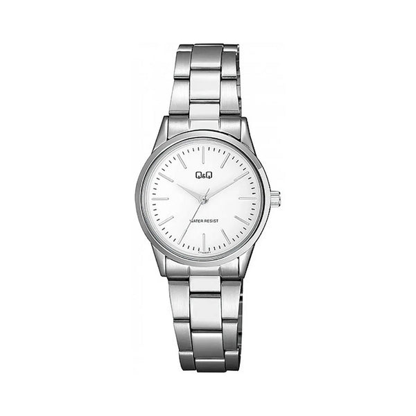 Q&Q Watch by Citizen C11A-001PY Women Analog Watch with Silver Stainless Steel Strap