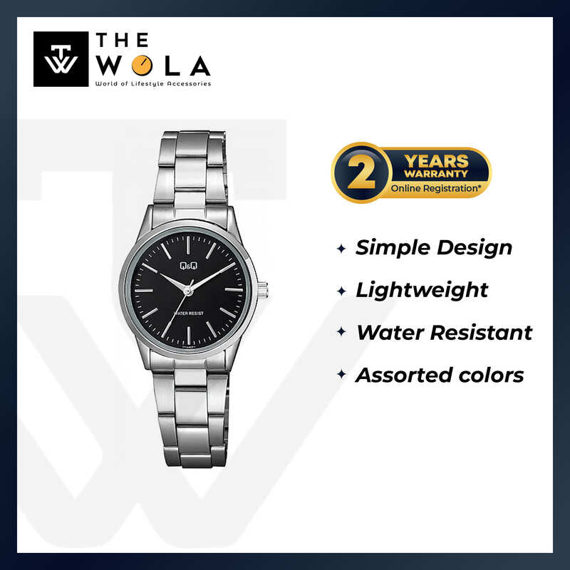 Q&Q Watch by Citizen C11A-002PY Women Analog Watch with Silver Stainless Steel Strap