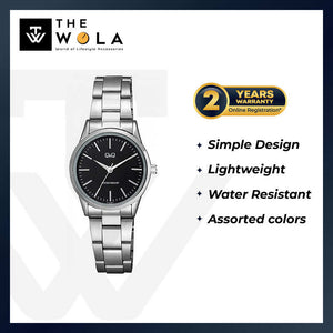 Q&Q Watch by Citizen C11A-002PY Women Analog Watch with Silver Stainless Steel Strap