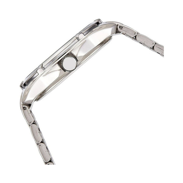 Q&Q Watch by Citizen C11A-002PY Women Analog Watch with Silver Stainless Steel Strap