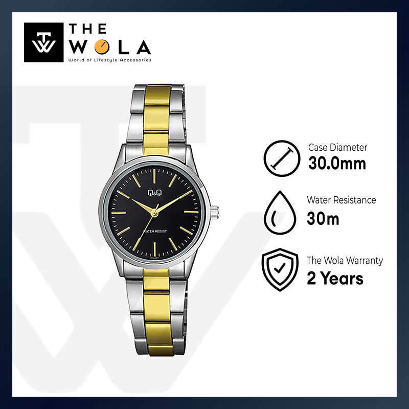 Q&Q Watch by Citizen C11A-006PY Women Analog Watch with Silver Stainless Steel Strap