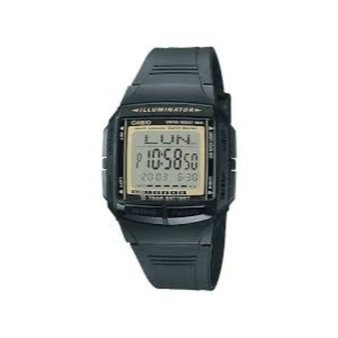 Casio Databank Men Digital Watch DB-36-9AV Black Resin Strap