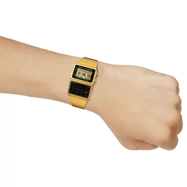 Casio Men's Digital Watch DBC-611G-1 Calculator Databank Gold Watch