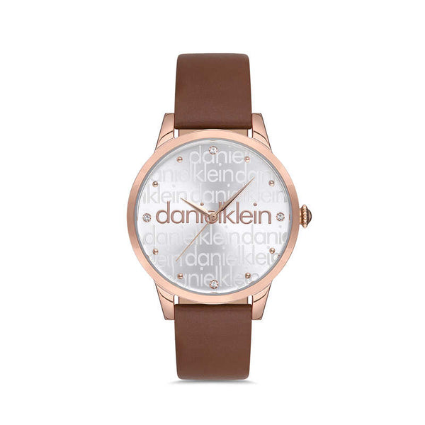 Daniel Klein Trendy Women's Analog Watch DK.1.12693-3 with Brown Leather Strap | Watch for Women