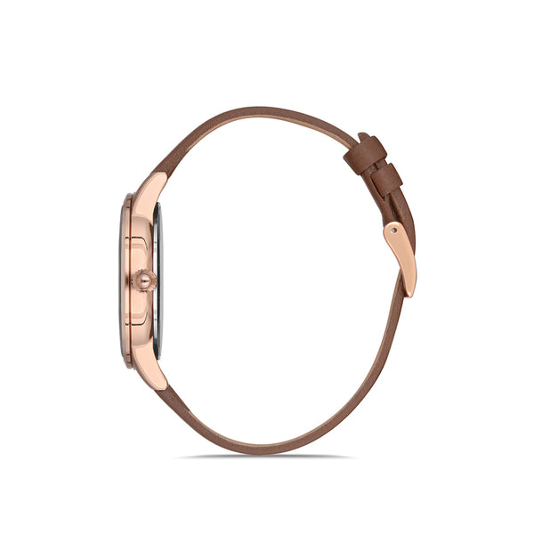 Daniel Klein Trendy Women's Analog Watch DK.1.12693-3 with Brown Leather Strap | Watch for Women