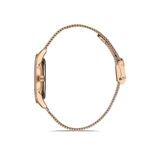 Daniel Klein Premium Women's Analog Watch DK.1.13197-2 Rose Gold Mesh Strap Watch | Watch for Ladies