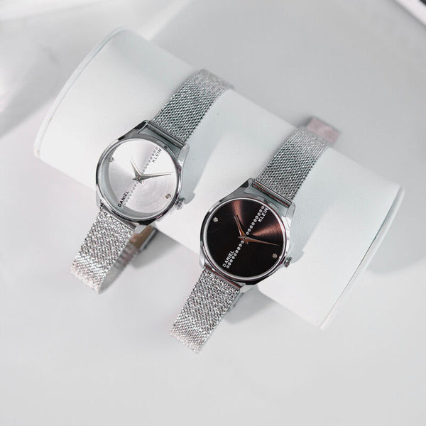 Daniel Klein Premium Women's Analog Watch DK.1.13197-2 Rose Gold Mesh Strap Watch | Watch for Ladies